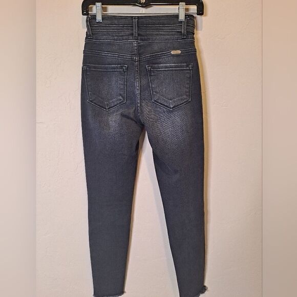 Kancan signature skinny Estilo style black/dark gray size 25. Distressed - Picture 5 of 8